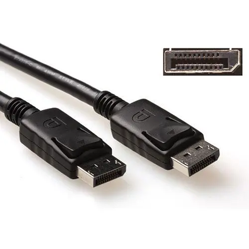ACT 1 meter DisplayPort kabel/ male - male/power pin 20 aangesloten - PolyBag