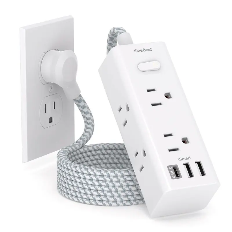 ACT AC2400 Verlengdoos 3-Voudig + USB-A 1,5m Zwart