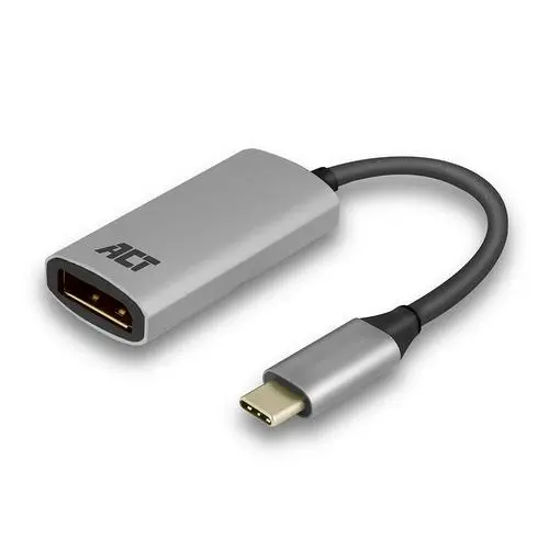 ACT Converter USB-C - Display Port female 0.15 Meter 4k @60Hz metal housing