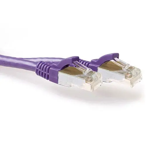 ACT Paarse 3 00 meter SFTP CAT6A patchkabel snagless met RJ45 connectoren