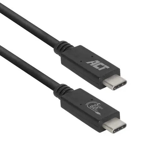 ACT USB-C Connection Cable USB 3.2 Gen1 (5Gbps) 60W Official USB-IF Certified 1.0 Meter