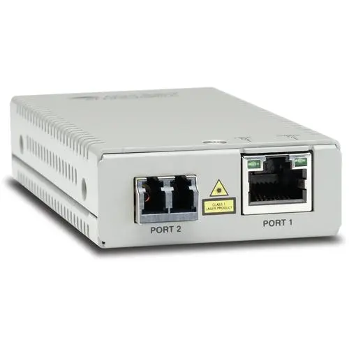 Allied Telesis Mini Media Converter 10/100/1000T to 1000BASE-SX MM LC Connector