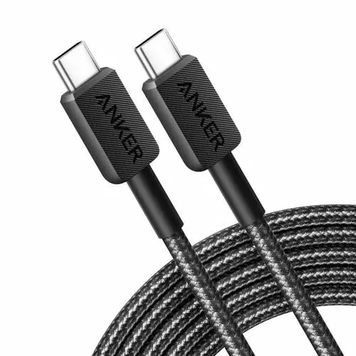Anker Anker 322 USB-C to USB-C Cable Nylon (0.9M Braided Black) 60W