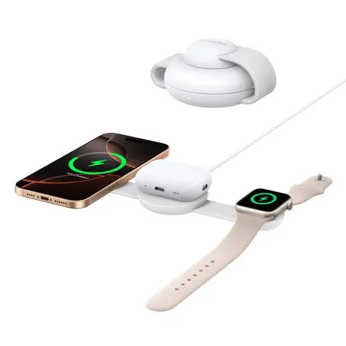 Anker B25M8H21 oplader voor mobiele apparatuur Hoofdtelefoons, Headset, Smartphone, Smartwatch Wit Draadloos opladen Snel opladen Binnen