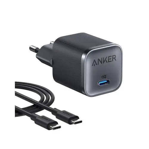 Anker er Nano Charger (45W 1C) Black netvoeding & inverter Zwart
