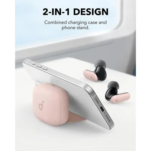 Anker P30i Headset Draadloos In-ear Oproepen/muziek USB Type-C Bluetooth Lichtroze
