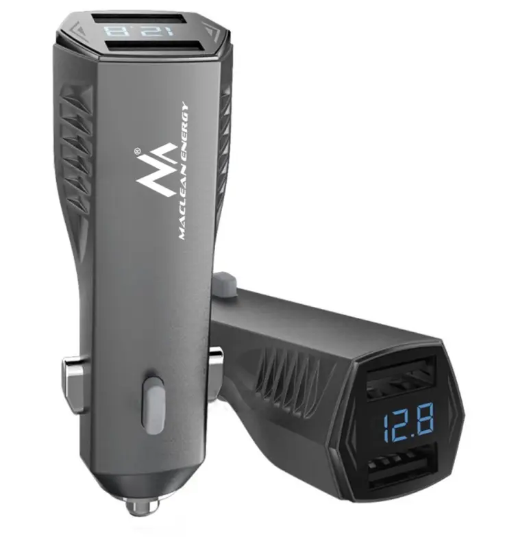 Auto accu Voltmeter met 2x USB - Snellader