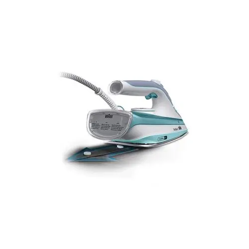 Braun TexStyle 3 SI 5017 GR Stoomstrijkijzer Keramische zoolplaat 2700 W Grijs, Turkoois, Wit