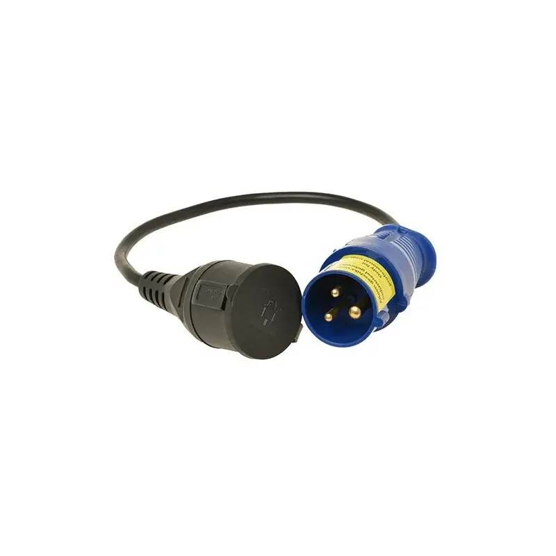 Camping CEE stekker - 3-polig - Mannelijk - Met kabel