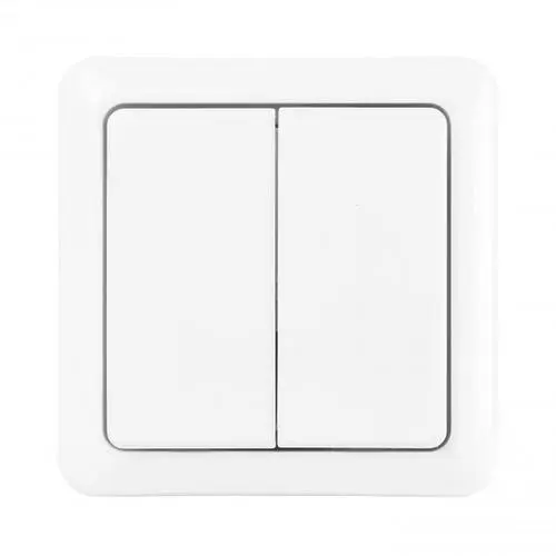 ClickOnClickOff DOUBLE WALL SWITCH AWST8802 NL