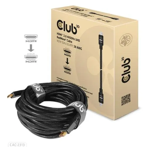 Club 3D HDMI 2.0 4K60Hz RedMere cable 10m/32.8ft