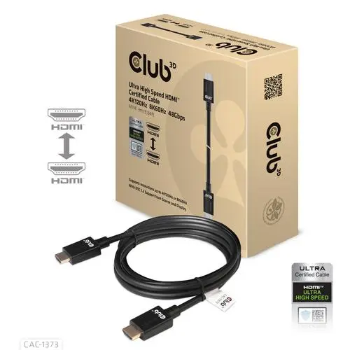 Club 3D HDMI 2.1 MALE TO HDMI 2.1 MALE ULTRA HIGH SPEED 10K 120Hz 3m/ 9.84ft