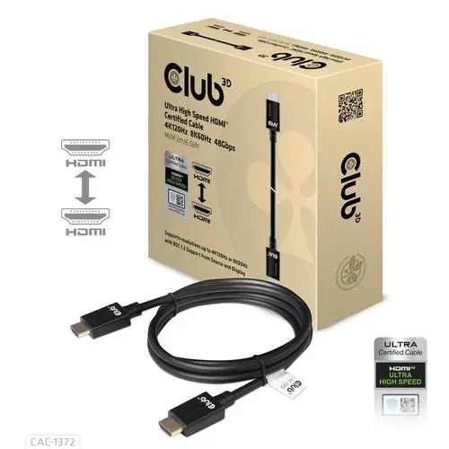 Club 3D HDMI 2.1 Ultra High Speed 10K 120Hz 2Meter M/M
