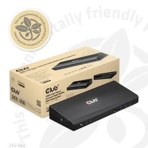 Club 3D USB TC3.2 Gen 1 Uni Trip 4K CD 60w