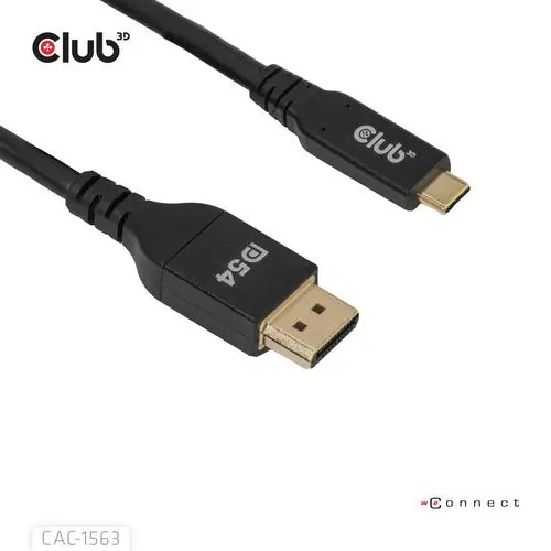 CLUB3D CAC-1563 USB-C® to DisplayPort™ 2.1 DP54 Bi-Directional Cable 8K120Hz 2m / 6.6ft