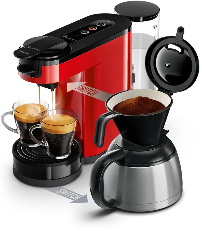 Coffee machine Senseo Switch Base Plus Red - WE settings