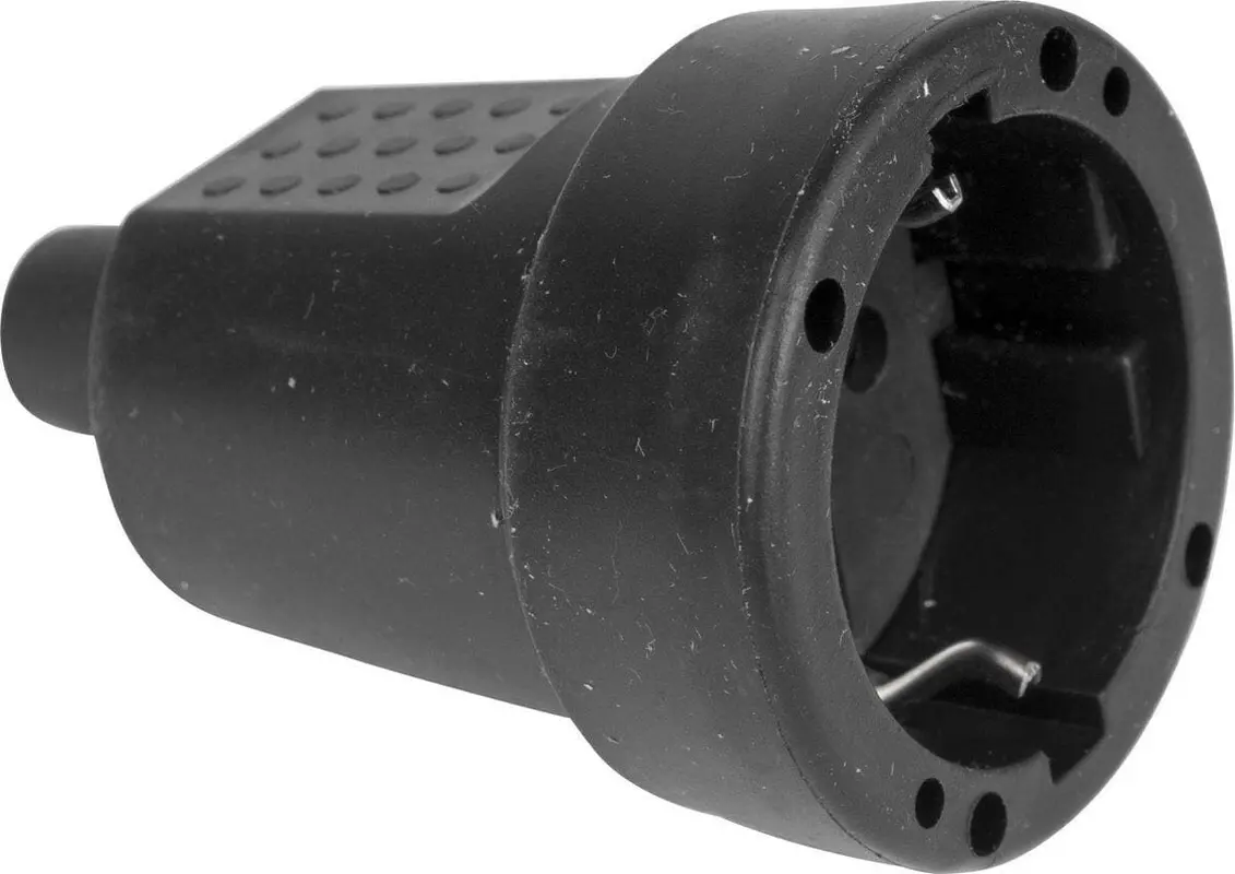 Contra Stekker PVC met RA zwart