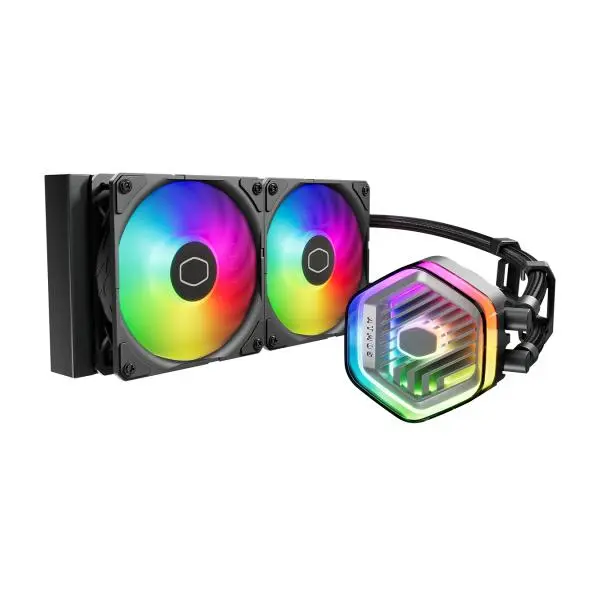 Cooler Master MLX-D24M-A25PZ-RW MasterLiquid 240 Atmos ARGB, 4-polig, 2x 120 mm, 690-2500 RPM