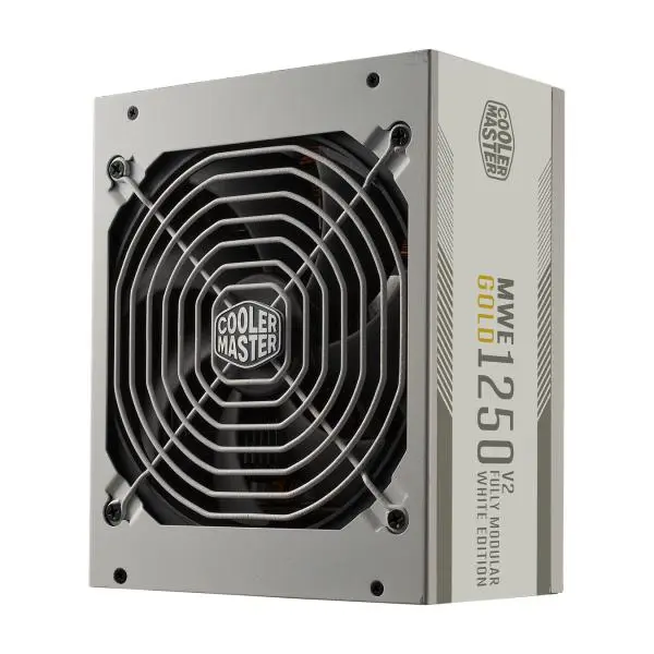 Cooler Master MPE-C501-AFCAG-3GEU MWE Gold V2 Wit, ATX3.0, 1250W, 90%, 140mm, 3x PCIe 6+2, 12x SAT