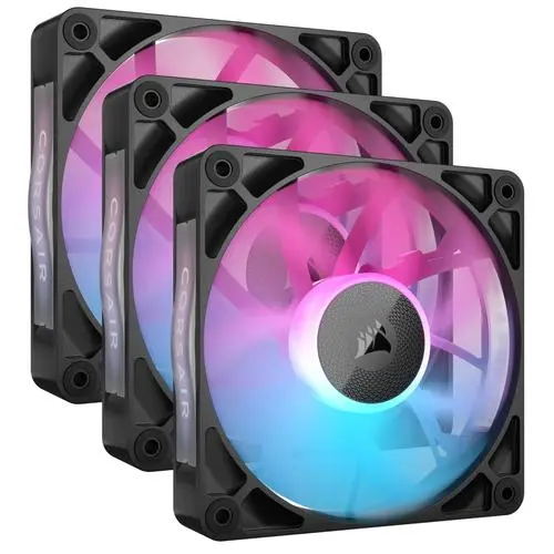 Corsair CORSAIR RX RGB Series iCUE LINK RX120 RGB 120mm RGB Fan Triple Fan Kit