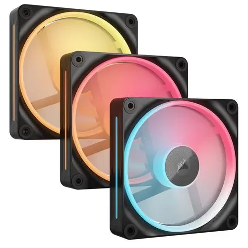 Corsair iCUE LINK LX120-R RGB Computer behuizing Ventilator 12 cm Zwart 3 stuk(s)