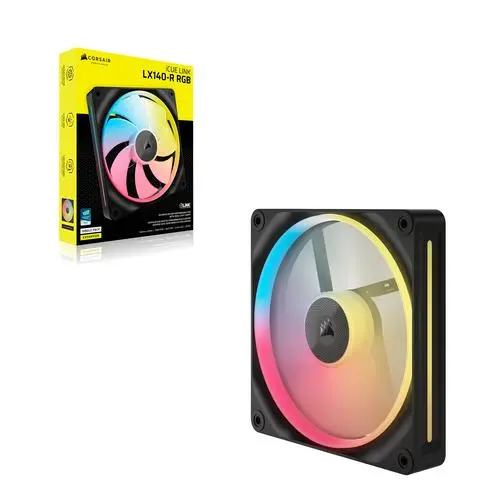 Corsair iCUE LINK LX140-R RGB Computer behuizing Ventilator 14 cm Zwart 1 stuk(s)
