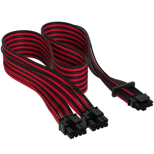 Corsair Premium Individually Sleeved 12+4pin PCIe Gen 5 12VHPWR 600W cable Type 4 BLACK/RED