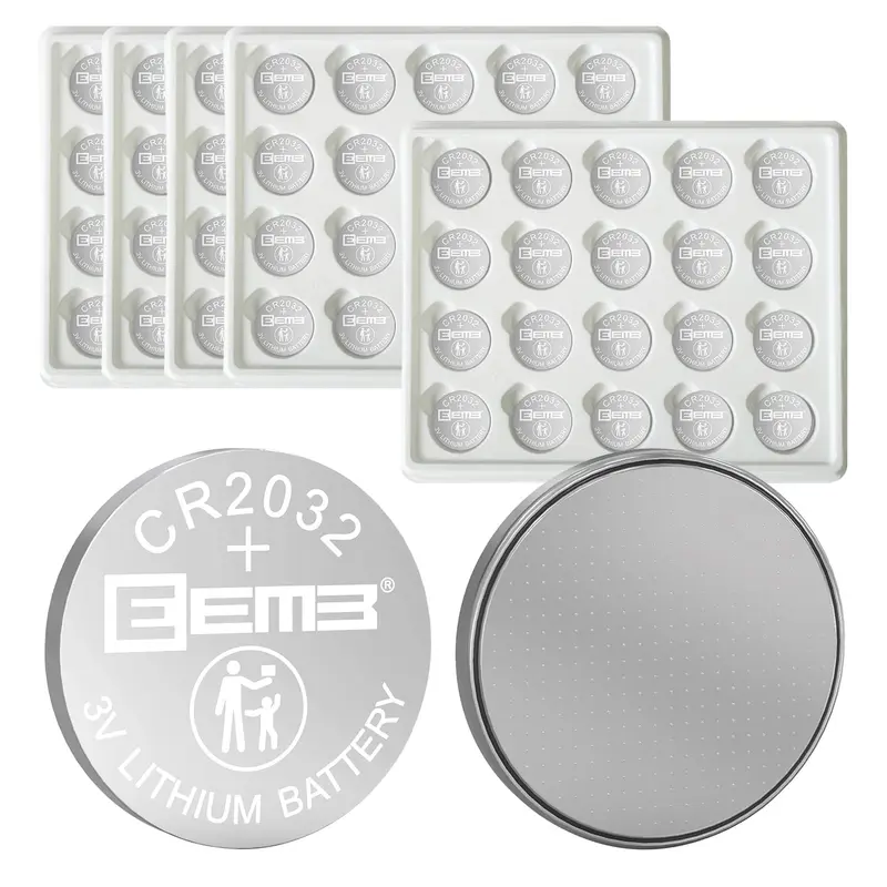 CR2032 Batterij 3V 100 PACK Lithium Batterij Button Coin Cell Battery 2032 Batterij DL2032 ECR2032 LM2032 voor Horloges Rekenmachines Medische Apparaten Computer Moederborden Sleutelhangers