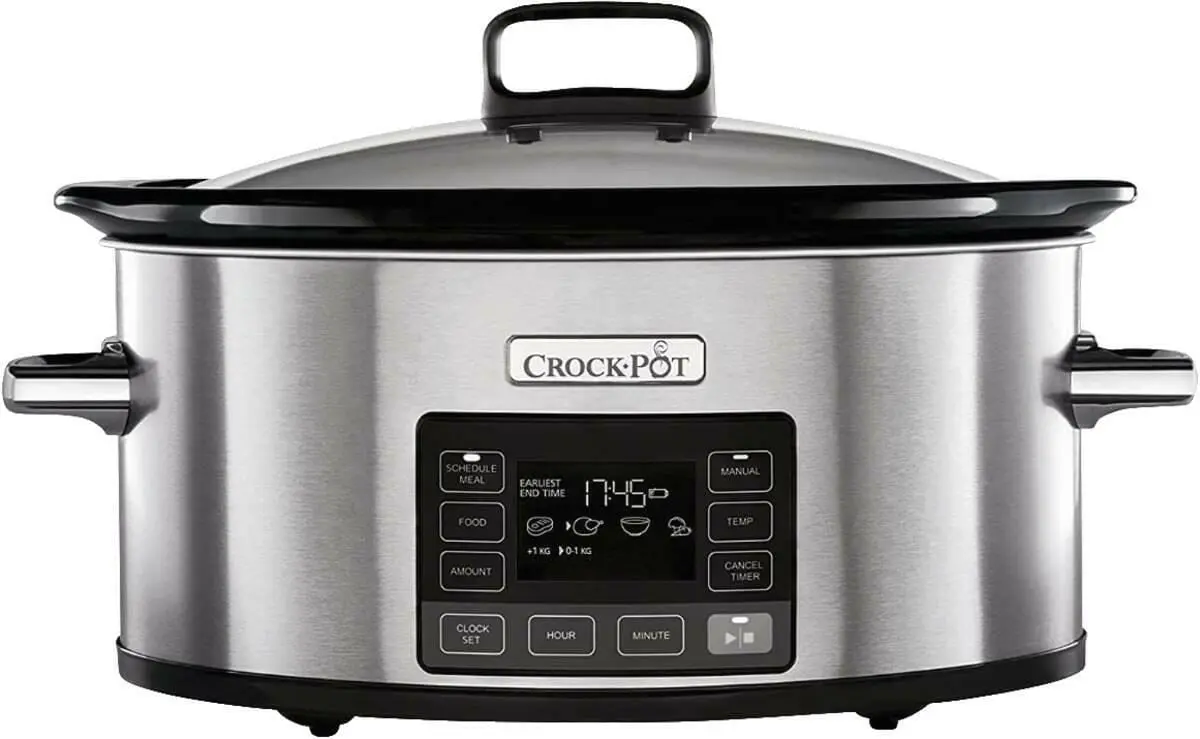 Crock Pot CR066 Slow Cooker 5,6L TimeSelect zwart-RVS