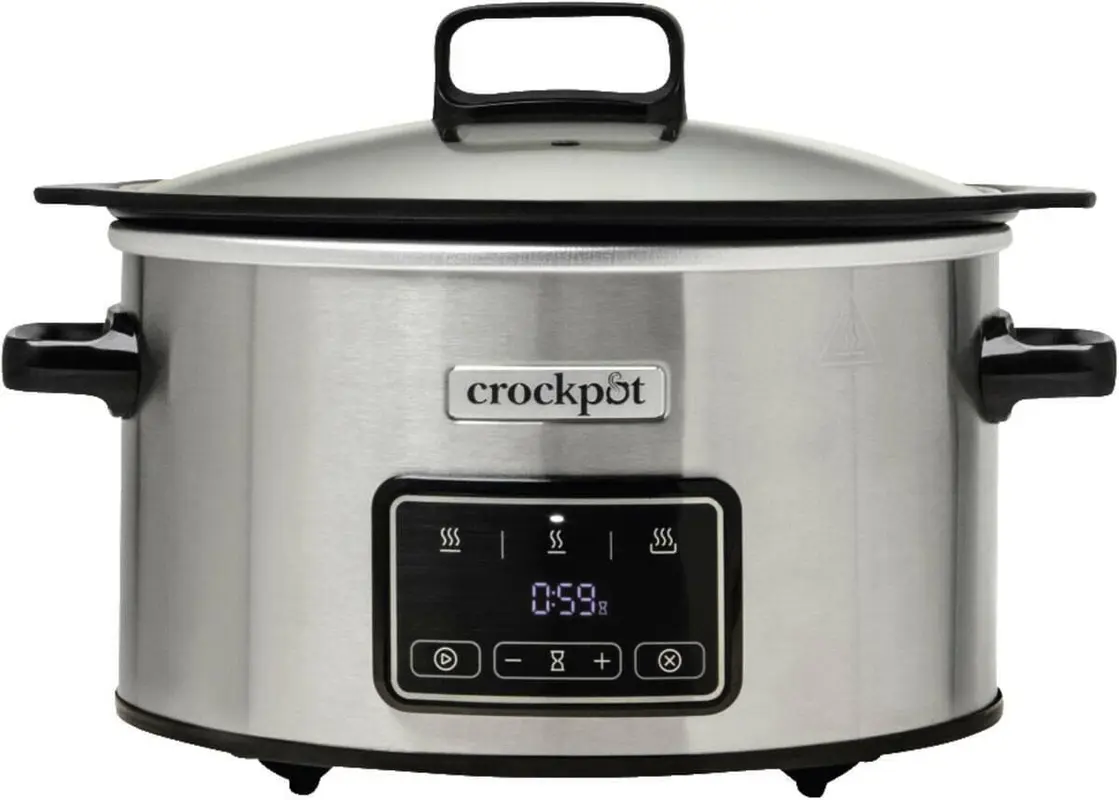 Crock Pot CR111 Slow Cooker Sizzle & Stew 3.5L digital zwart