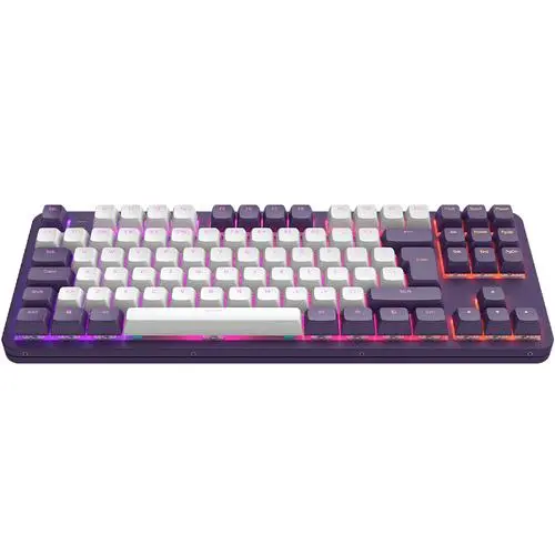 Dark Project DPKB_VIOLET_ 87_ISO toetsenbord Gamen USB QWERTZ Deens, Engels, Fins, Duits, Italiaans, Scandinavisch, Noors, Spaans, Zweeds, Brits Engels Violet