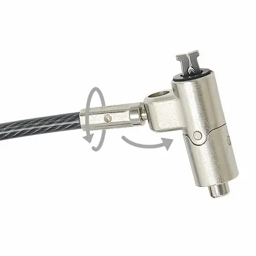 DICOTA D31886 kabelslot Zwart, Zilver 2 m