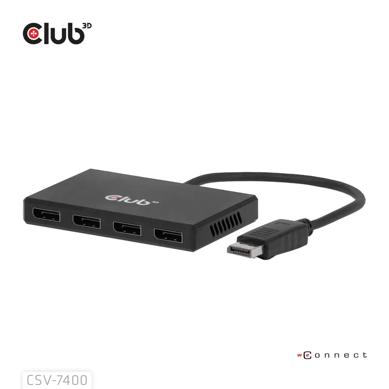 DisplayPort Quad Displayport MST 8K 30Hz Hub