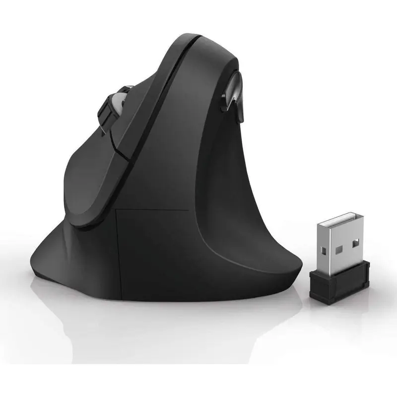 Hama verticale ergonomische muis, draadloos muis voor rechtshandigen, 6 knoppen