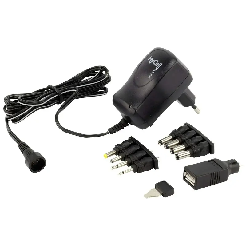 HyCell Universele Netvoeding 7,2W 8 Tips & USB-A