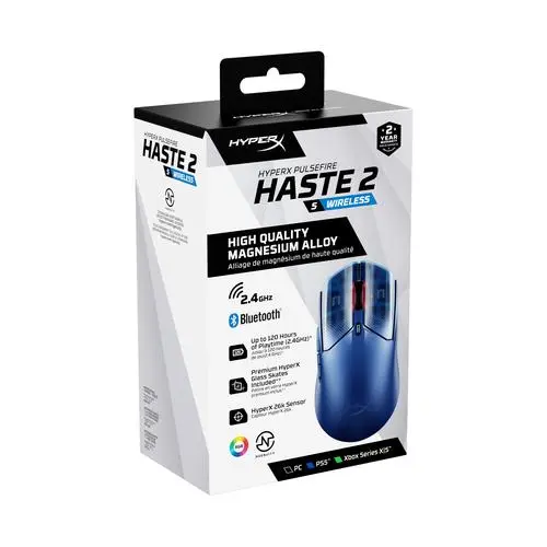 HyperX Pulsefire Haste 2 S Navy draadloze gamingmuis