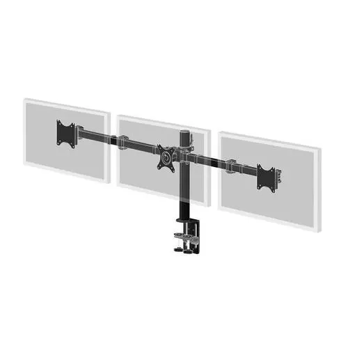 Iiyama Flexible Desk Mount for Triple MonitorMount with Clamp or grommet Screen size 10-27i VESA 75x75 or 100x100mm Max 10 Kg