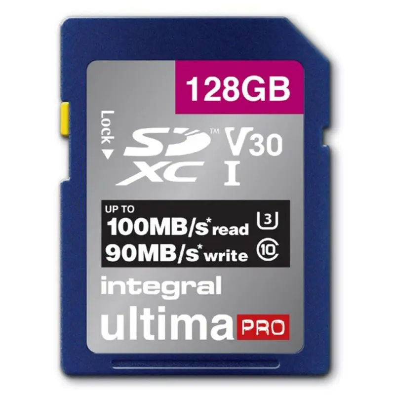 Integral V30 SDXC card 128GB 100MB/s