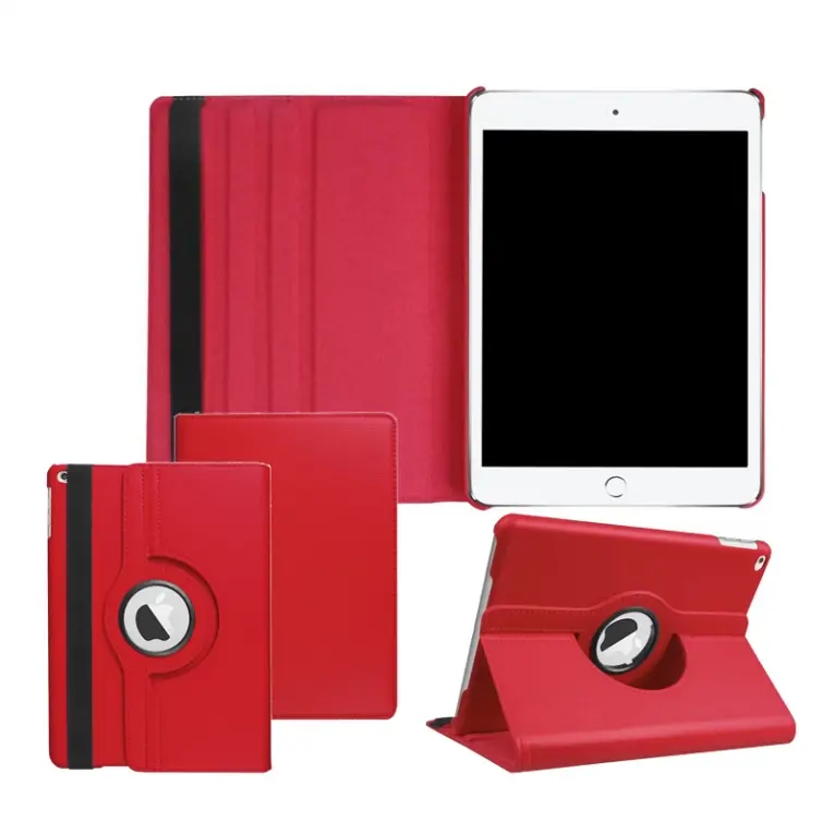 iPad 2018 hoes - 360 graden draaibaar - rood