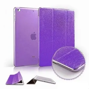 iPad 2018 Smart Cover Case - Texture Paars