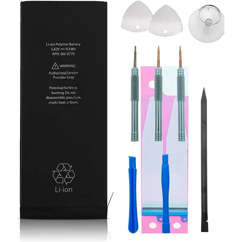 iPhone 7 Accu Battery met hoge capaciteit, met Repair Kit & Replacement Adhesive Strips