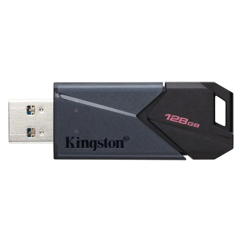 Kingston DataTraveler Exodia Onyx DTXON/128GB Flash Drive 3.2 Gen 1 - met slanke bewegende dop
