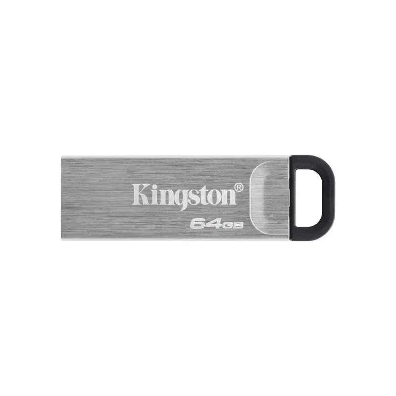 Kingston DataTraveler Kyson USB 3.2 Flash Drive 64GB - Gen 1 with stylish metal housing without cap