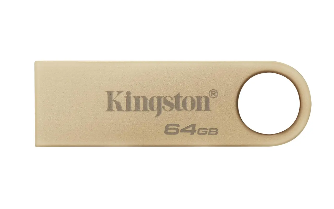 Kingston DataTraveler SE9 Gen 3-64GB - 220MB/s lettura - Metal - USB 3.2 Gen 1 -Gouden