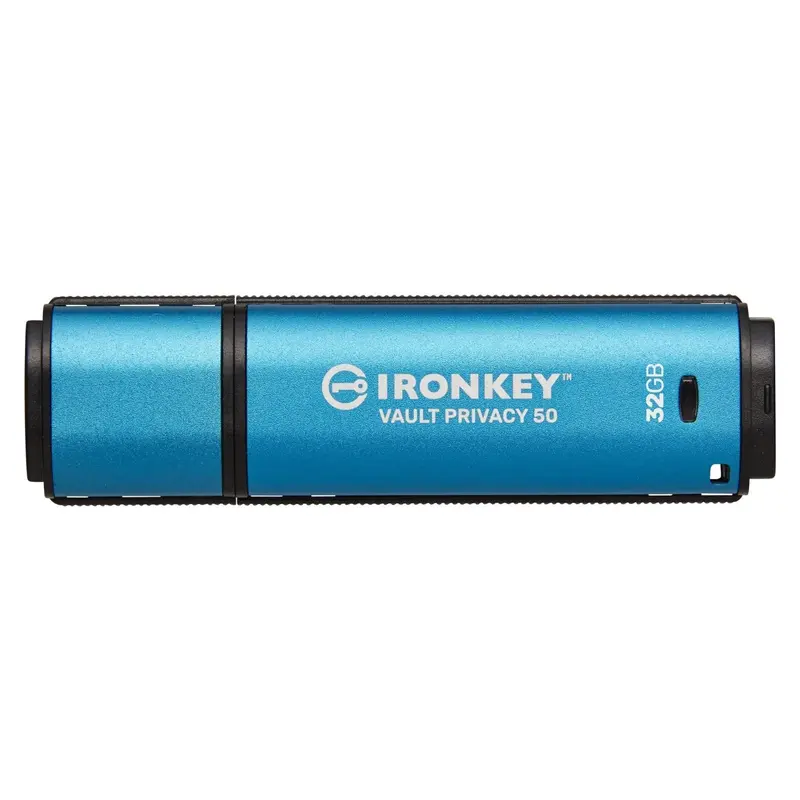 Kingston IronKey Vault Privacy 50 Drive Flash Drive USB FIPS 197 gecertificeerde & XTS-AES 256-bits gecodeerde USB-drive voor - IKVP50/32GB