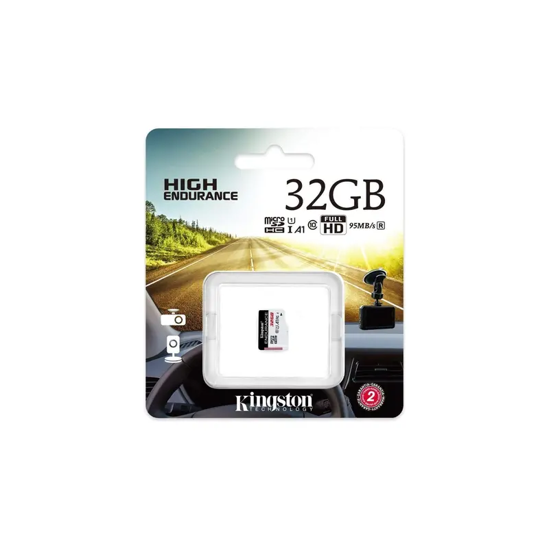 Kingston Sdce/32Gb Sdce High Endurance Microsd-Kaart, 32Gb, Zwart/Wit