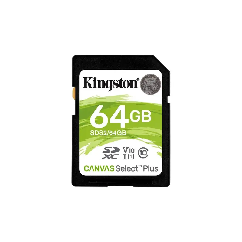 Kingston SDS2/64GB Canvas Select Plus SD-kaart Klasse 10 UHS-I