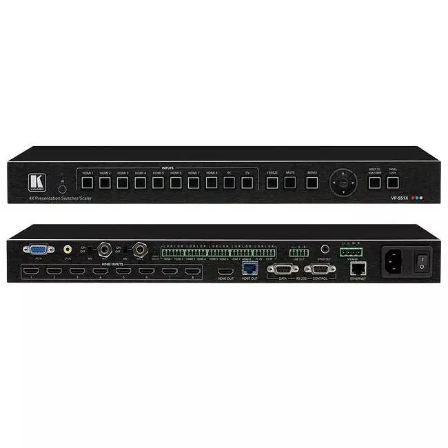 KRAMER 10-ingangen 18G 4K presentatieschakelaar/scaler VP-551X