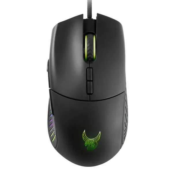 L33T Gaming 160383 Gungnir-gamingmuis. 8 knoppen, 16.000 DPI, ergonomisch, RGB
