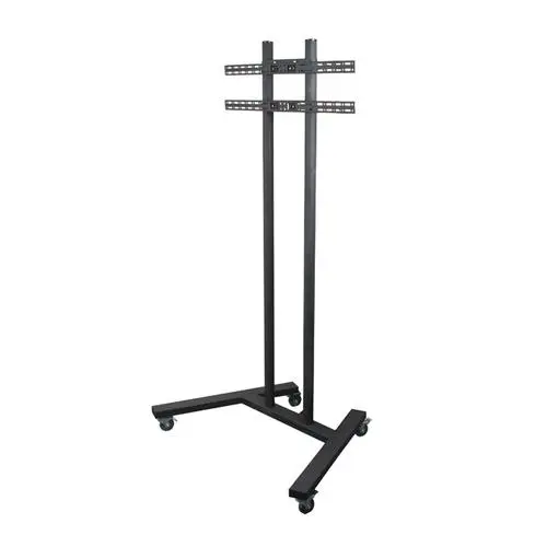 Large Flat Screen Trolley / Floor Stand (VESA 800 x 600) - 1.8m 50mmPoles Black